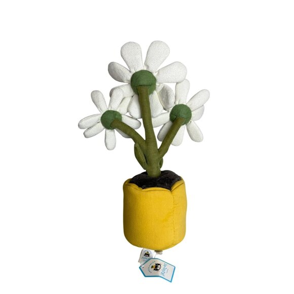 Jellycat Amuseable Daisy Plant Pot Stuffed Plush Toy 10" Yellow Pot - Picture 4 of 4